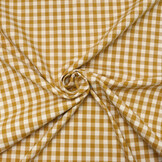 Gingham Check 8 mm Mustard
