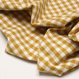 Gingham Check 8 mm Mustard