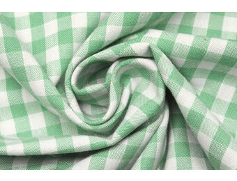 Gingham Check 8 mm Mint Green