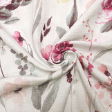 Double Gauze Fabric Flowers Senna