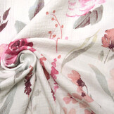 Double Gauze Fabric Flowers Senna