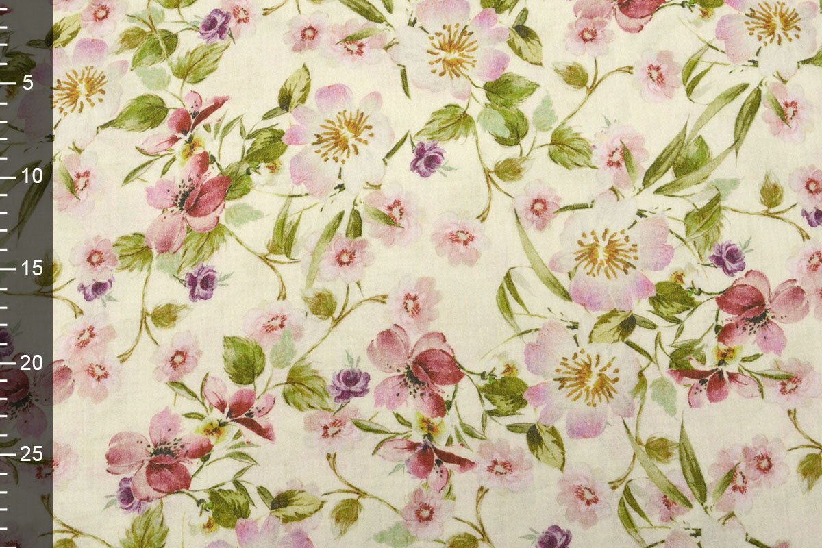 Double Gauze Fabric Flowers Melissa