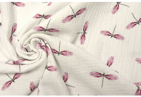 Double Gauze Fabric Dragonfly