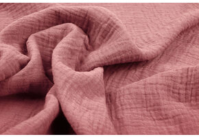 Double Gauze Fabric Dark Old pink