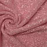 Pleated Sequins Silver Pink