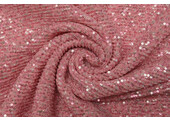 Pleated Sequins Silver Pink