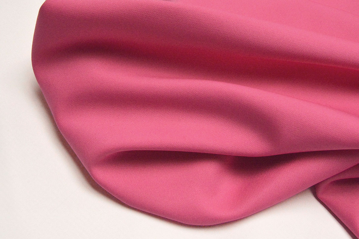 4 way stretch tulle fabric with red velvet hearts, pink stretchy