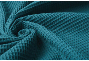 Waffle Pique Light Petrol