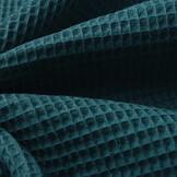 Waffelpiqué Baumwolle Petrol