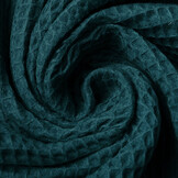 Waffelpiqué Baumwolle Petrol