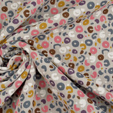 Double Gauze Fabric Panther Grey