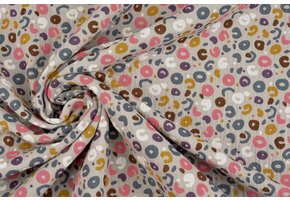 Double Gauze Fabric Panther Grey