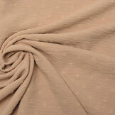 Dobby American Crêpe Carlijn Beige-Powder Pink