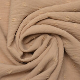 Dobby American Crêpe Carlijn Beige-Poeder Roze