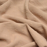 Dobby American Crêpe Carlijn Beige-Poeder Roze