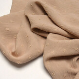 Dobby American Crêpe Carlijn Beige-Powder Pink