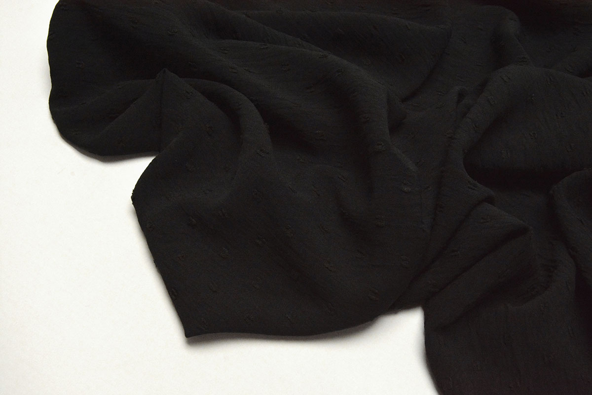 Dobby American Crêpe Carlijn Black