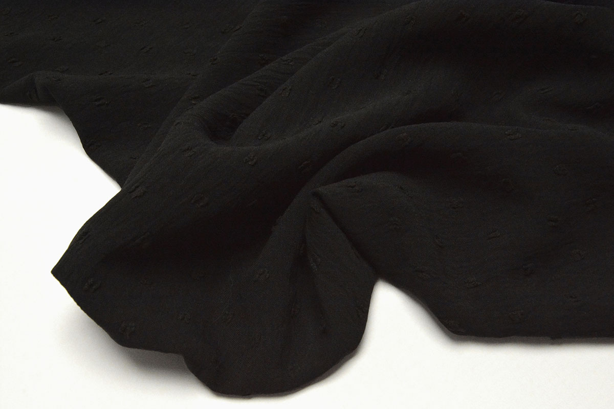 Dobby American Crêpe Carlijn Black