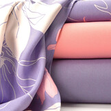 100% Viscose Annika Flowers Lilac