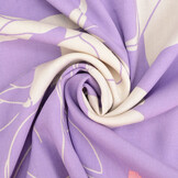 100% Viskose Annika Blumen Flieder