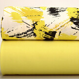 100% Viscose Brashi Geel