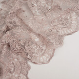 Netz Bestickt Pailletten Quenya Altflieder