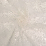 Netz Bestickt Pailletten Quenya Off-White