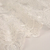 Mesh Geborduurd Pailletten Quenya Off-White