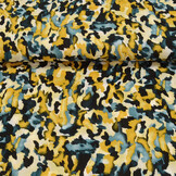 100% Viscose Mavara Petrol Geel