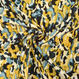 100% Viscose Mavara Petrol Geel