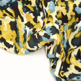 100% Viskose Mavara Petrol Gelb