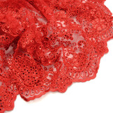 Mesh Geborduurd Pailletten Quenya Rood