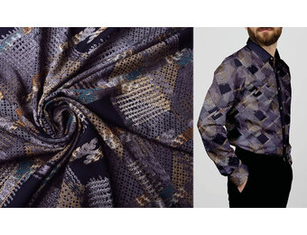 100% Viscose Baldosas Lilac