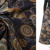 100% Viscose Círculos Multi 3