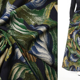 100% Viscose Bustani Bladeren Multi 1