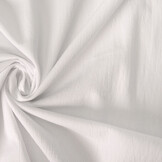 100% Gewassen Katoen Voile Wit