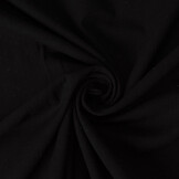 100% Gewassen Katoen Voile Zwart