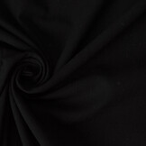 100% Gewassen Katoen Voile Zwart