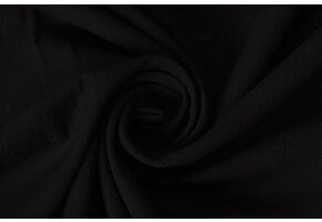 100% Gewaschene Baumwolle Voile Schwarz