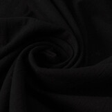 100% Washed Cotton Voile Black