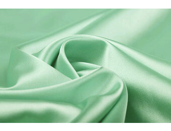 Stretch Satijn Mint Groen