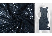 Sequins on Lurex Joni Navy Blue
