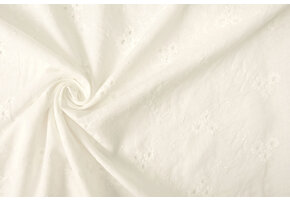 Stickerei Baumwolle Melanie Creme