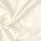 Stickerei Baumwolle Melodie Creme