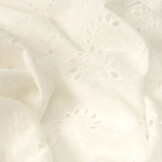 Stickerei Baumwolle Melodie Creme