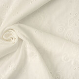 Stickerei Baumwolle Leila Creme