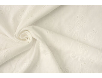 Broderie Katoen Leila Creme
