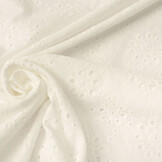 Broderie Katoen Leanne Creme