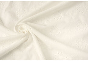 Broderie Katoen Liane Creme