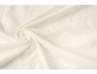 Stickerei Baumwolle Liane Creme